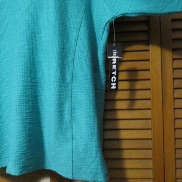 Thomas & Olivia NEW top aqua blue, soft & stretchy 3/4 sleeves size L - Picture 5 of 8